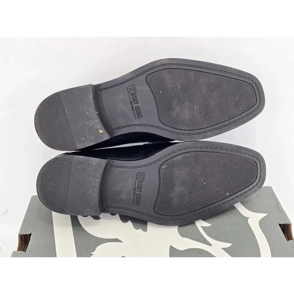 Stacy Adams Kaylor Loafers Boys Size 6M Black Slip On Bit Dress Shoes -Excellent